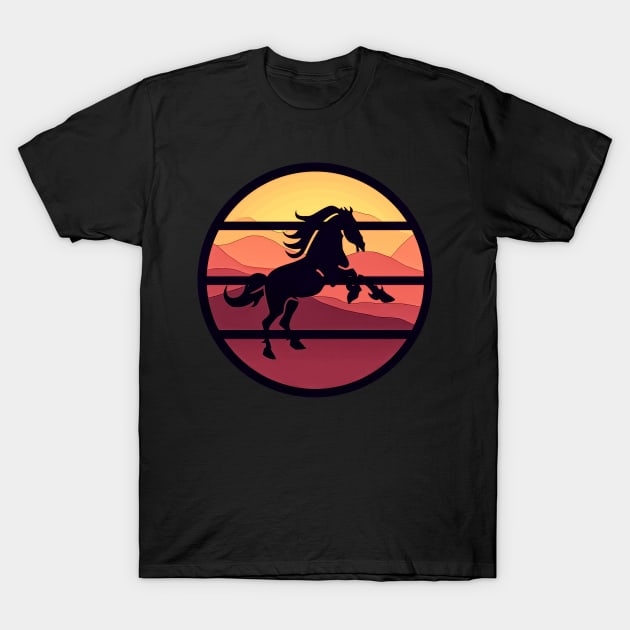 Wild Horse Sunset T-Shirt by CANJ72